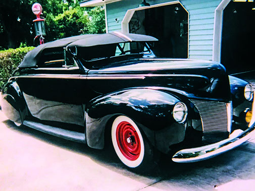 1940 Steel Mercury custom convertible. Harbor Hot Rods. Mike Schellar.
