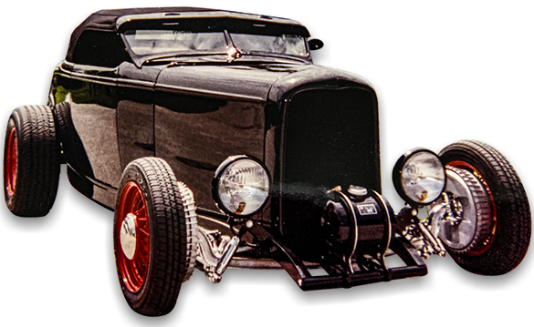 1932 Ford Roadster Traditional Hot Rod. Designed and built by Mike Scheller of Harbor Hot Rods, Safety Harbor, Florida.